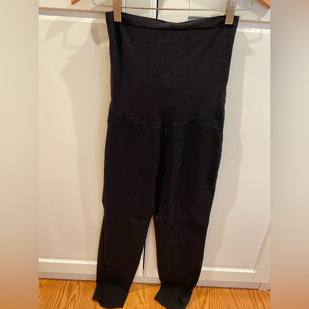 Black Maternity work pants from Motherhood Maternity, skinny
